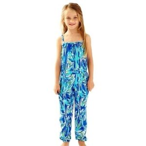 {Lilly Pulitzer} Korra Jumpsuit in Blue Crush Bamboom